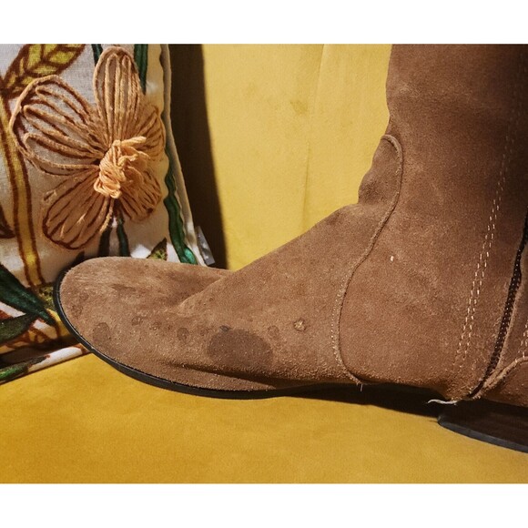 BDG Knee High Boots Brown Suede Leather Pull On riding Urban Outfitters US 9 - Picture 9 of 16